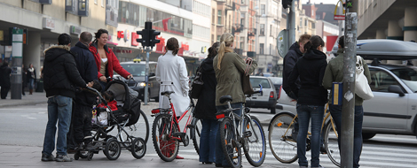 Övergångsställe. Foto: Anders Ekström.