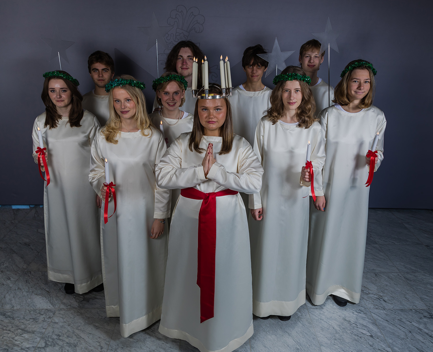 Malmö lucia och luciafölje 2024.