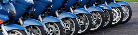 Motorcyklar på rad Foto: colourbox.se