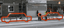 Bild på cykelställ
