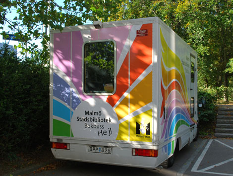 Foto på Bokbussen